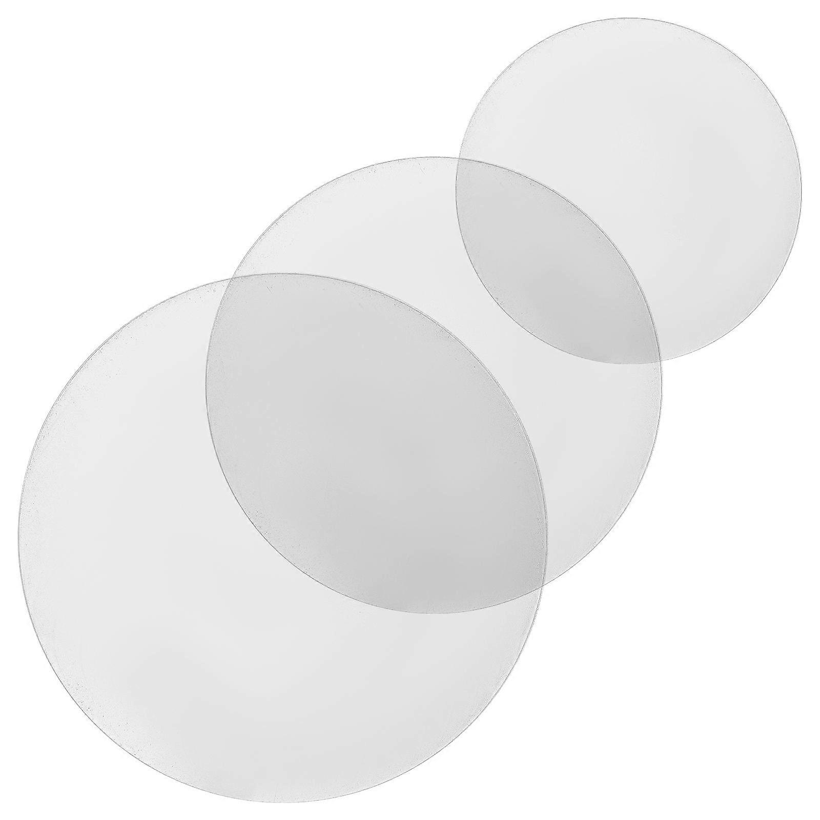 Acrylic Round Cake Disk for Display Use White GreaseProof and MoistureProof 3 Sizes Available