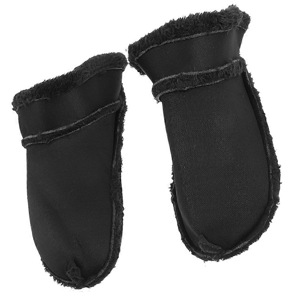1 Pair Warm Plush Winter Shoe Inserts Detachable Inserts for Hole Shoes