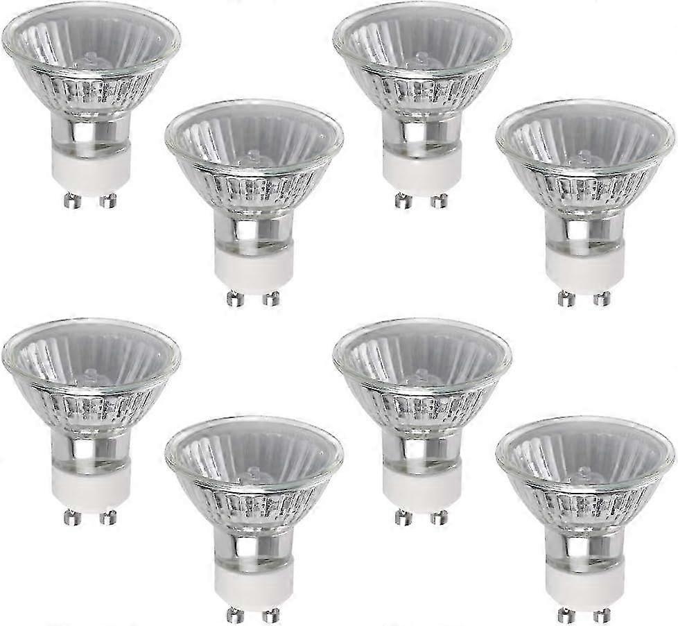 GU10 50W Ampoule halogène Pack 8 Spot 220V 2800K Blanc chaud Dimmable