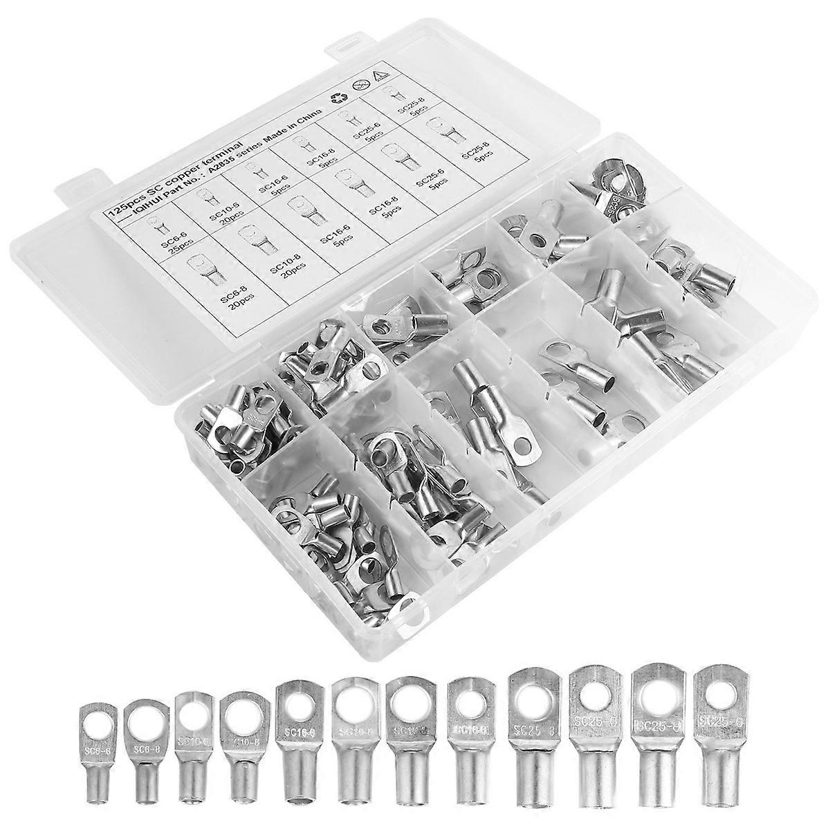 It seems like your message got cut off, but understand or provide more information about the product you're referring to:

**"125pcs Copper Cable Lug