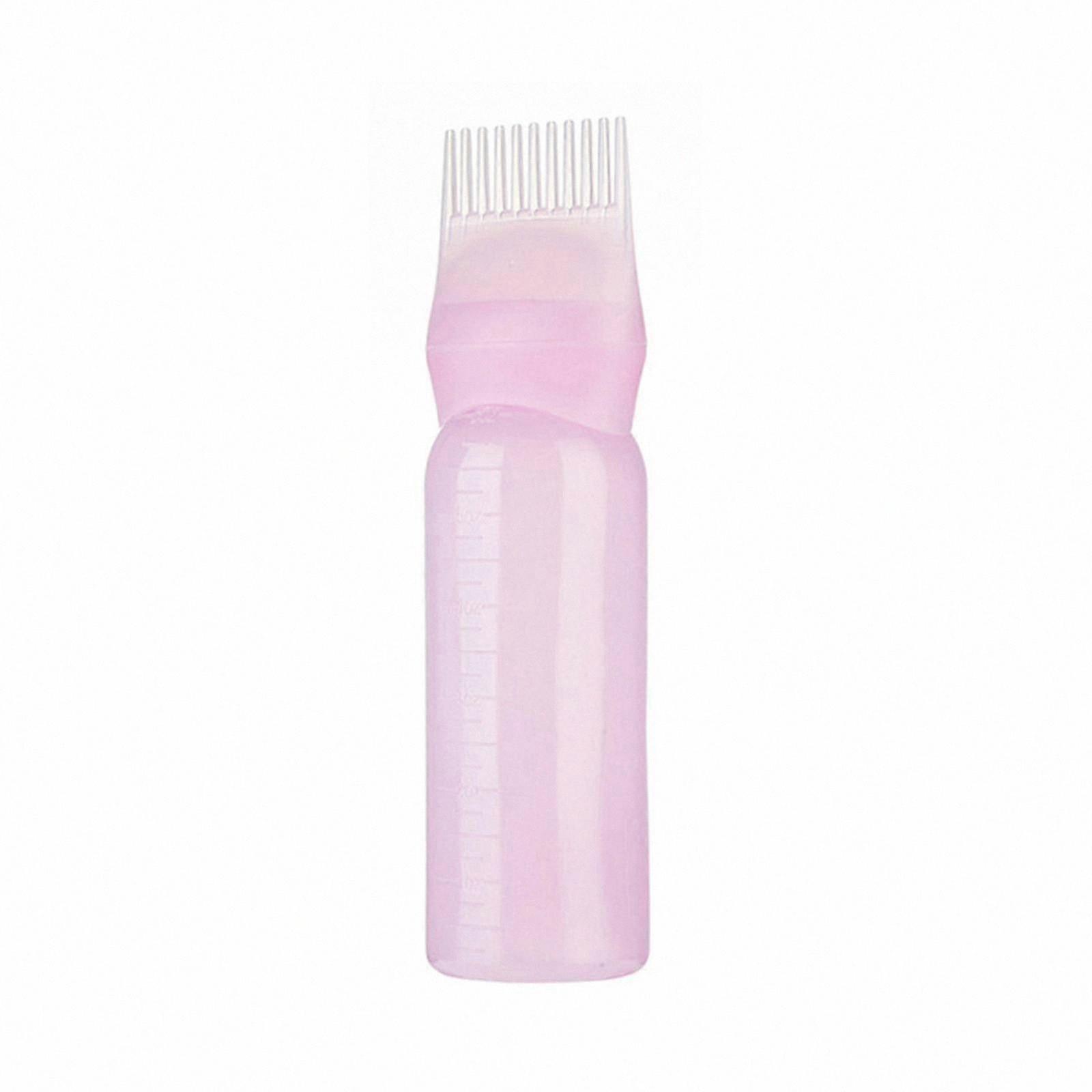 Hair Dye Applicator Bottle with Graduated Root Comb for Precise Coloring