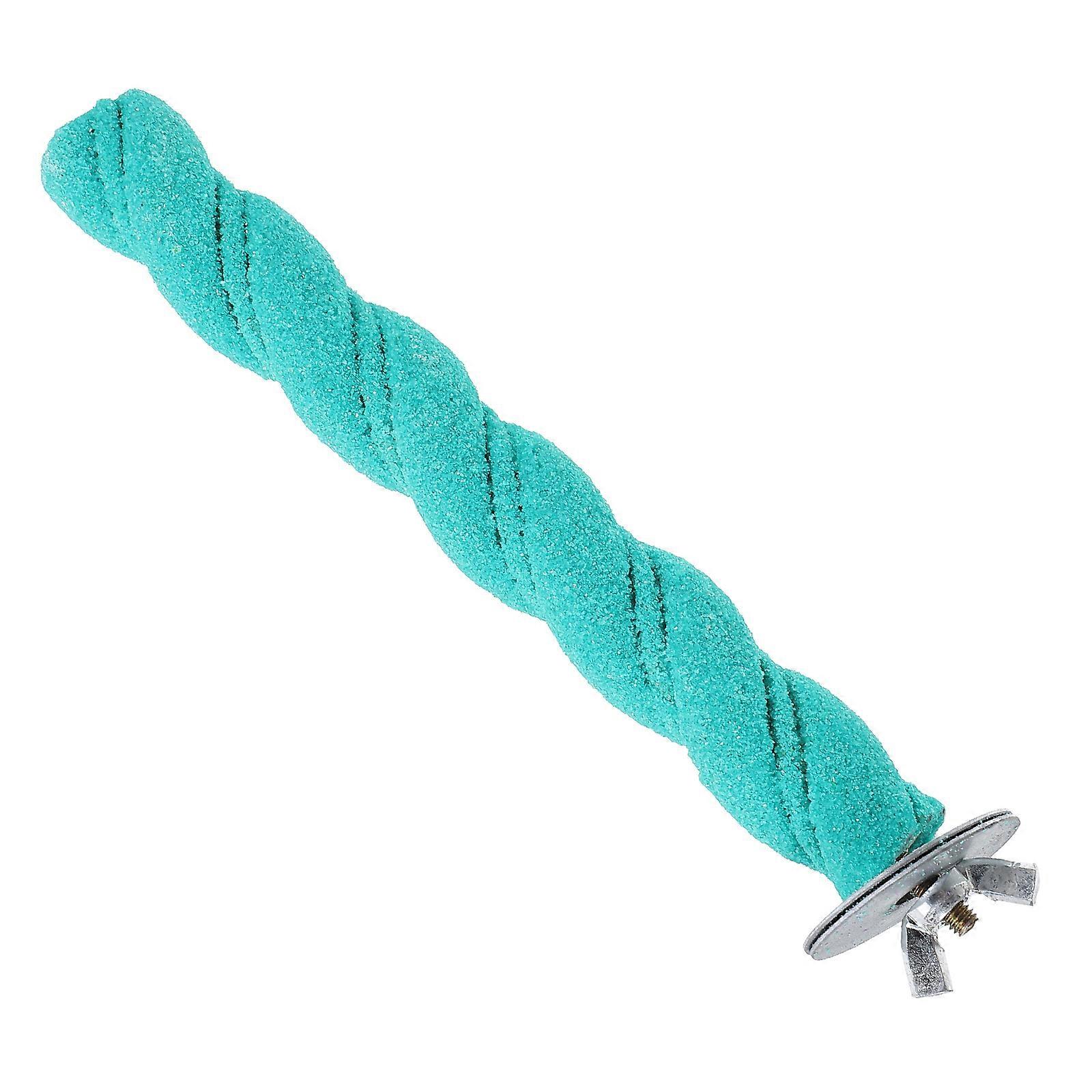 Skyblue Synthetic Bird Perch for Parrot Playing Durable Sturdy Wood Material Ideal Toy 6.3 Inches