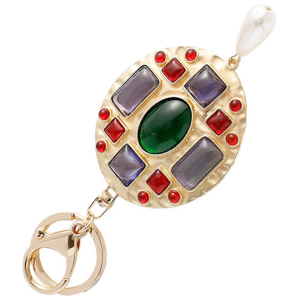 Alloy Golden Key Chain with for Keys and Bag Decor 3.5 Inch