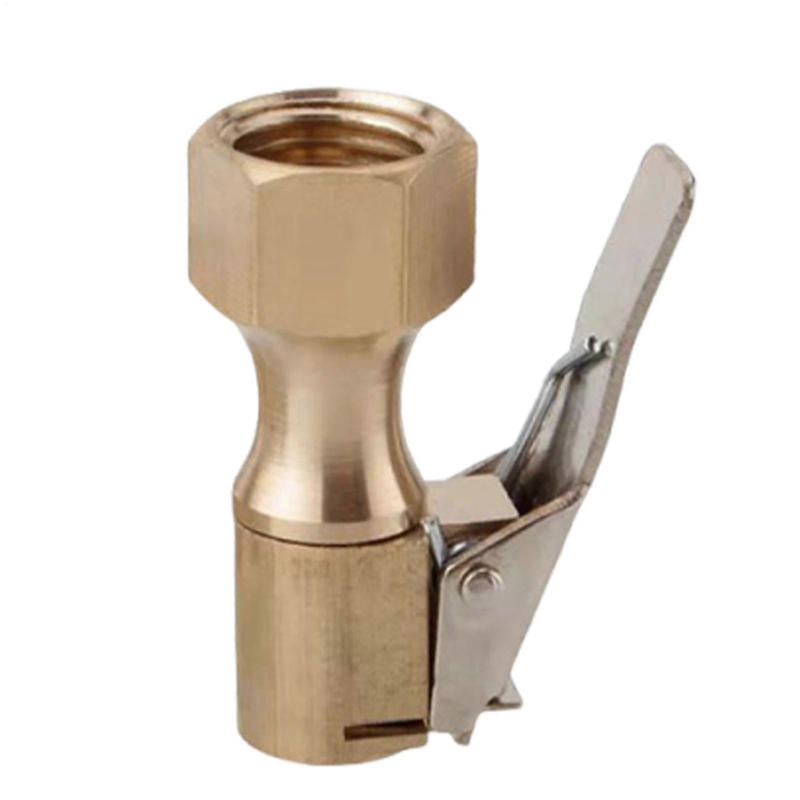 Locking pneumatic chuck for tires – Robust 1/4 copper air nozzle, detachable air compressor tools, tire inflation chuck, nozzle