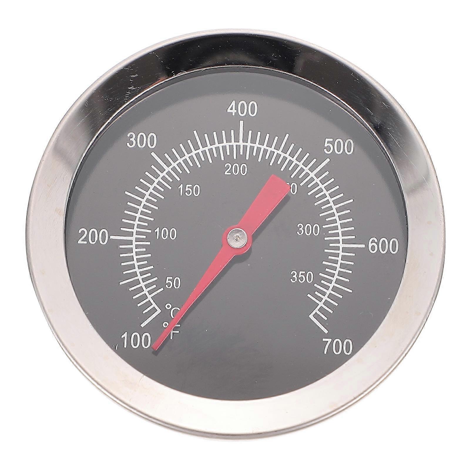 Stainless Steel Bimetallic Barbecue Thermometer for BBQ and Oven Cooking – Multi Purpose Household Baking Thermometer with High Temperature