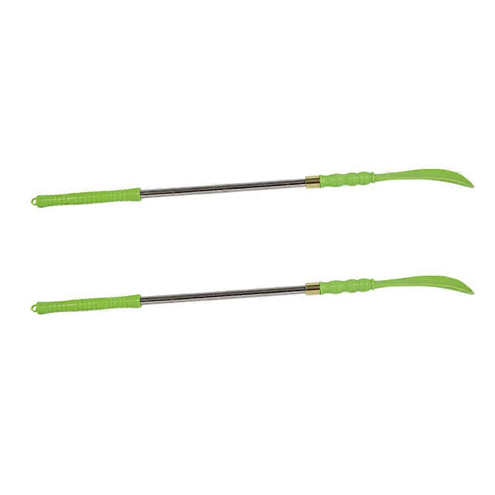 Long Stainless Steel Shoehorn for Shoes Use with Durable Curved Spoon Design Green 47cm