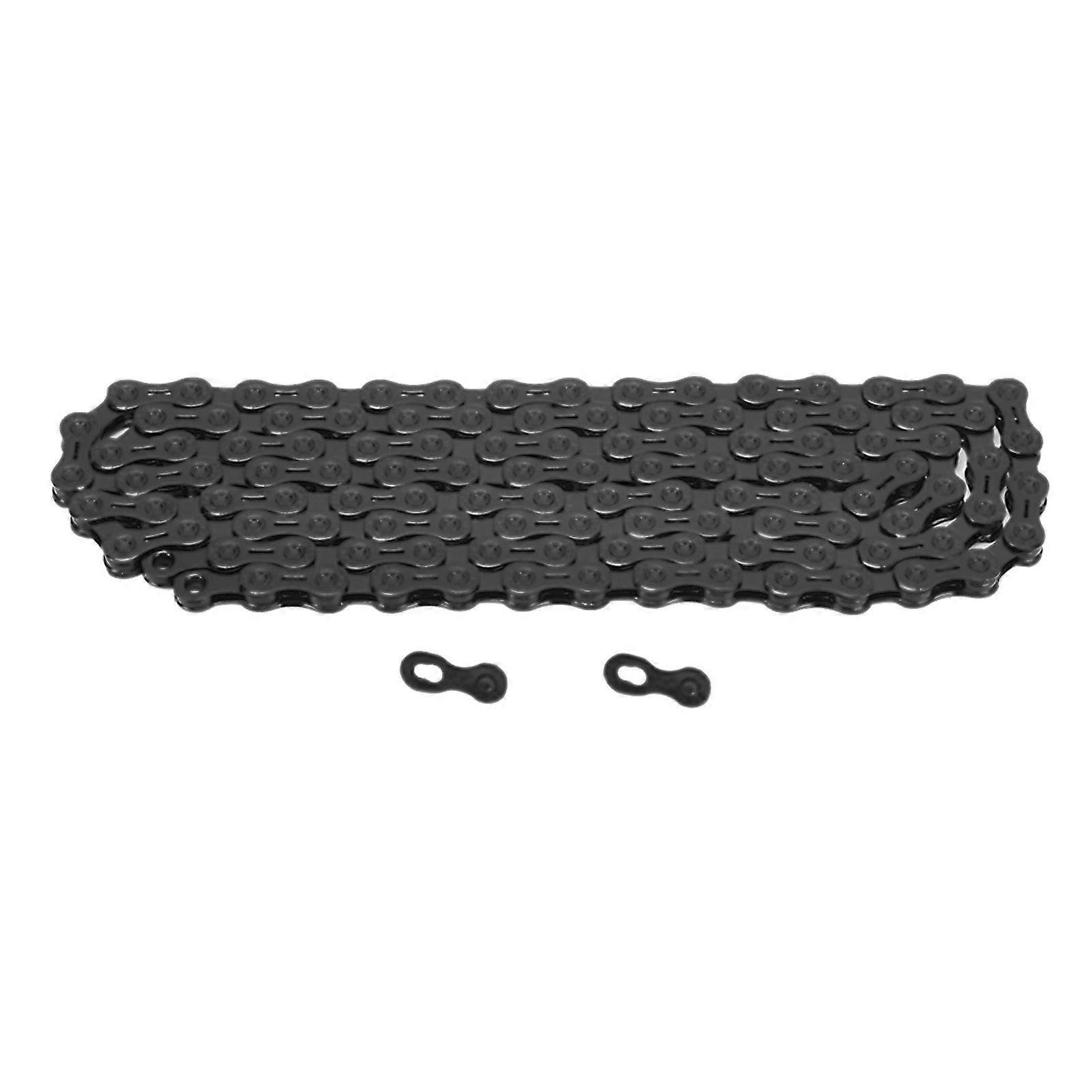 11 Speed Bike Chain Ultralight Bicycle Chain Accurate Matching Mountain Bike Chain with Buckles Half Hollow Easy To Install Black
