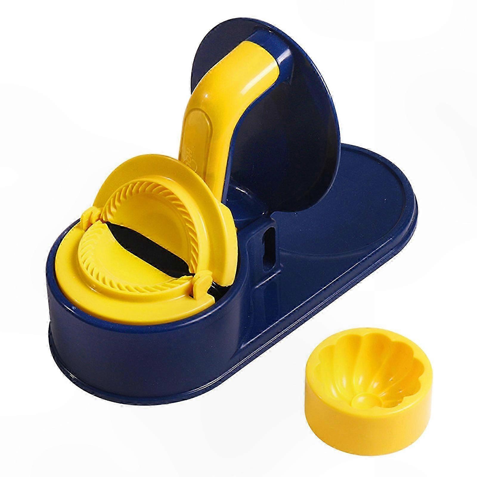 Efficient Dumpling Skin Press Simple Dumpling Making Mold Dough Press Mechine for Beginners and Professional Cooks orange