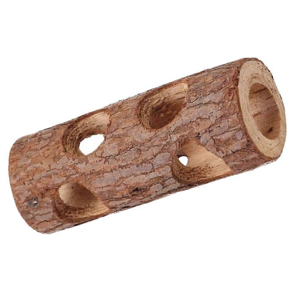 Hamster Tunnel Hideout Natural Wood Chew για ινδικά χοιρίδια και αρουραίους – Ανθεκτικό σωλήνα δραστηριότητας κατοικίδιων ζώων Ασφαλές καταφύγιο για μικρά ζώα