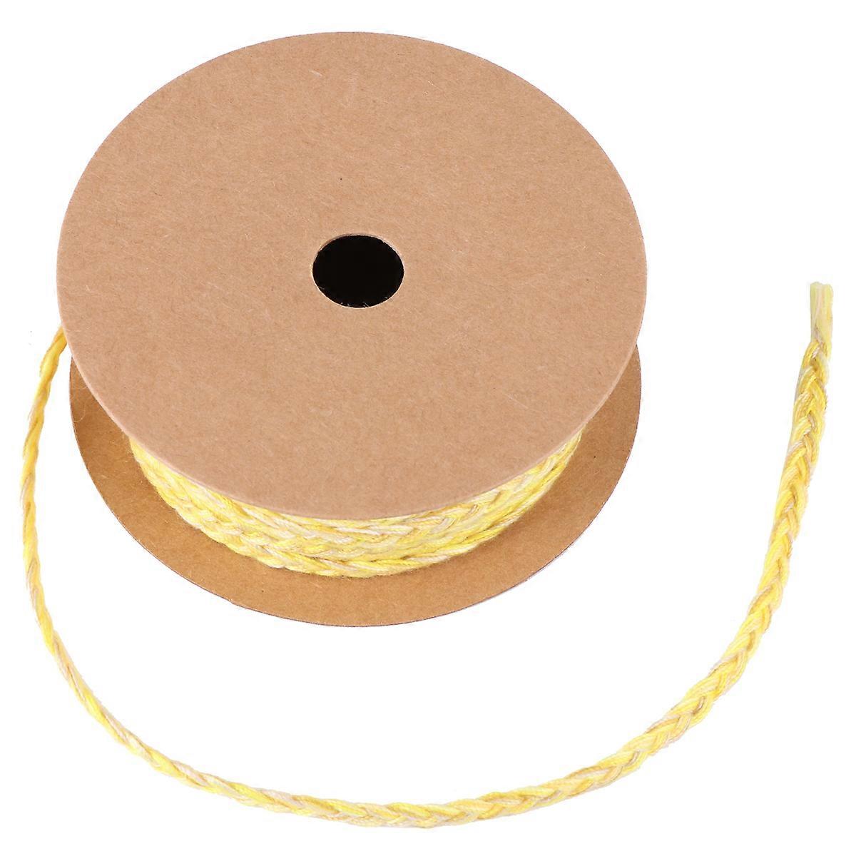 Colorful Braided Rope DIY Braid Accessories For Art Doll Costume Making In Yellow Multi-Functional 1 Roll