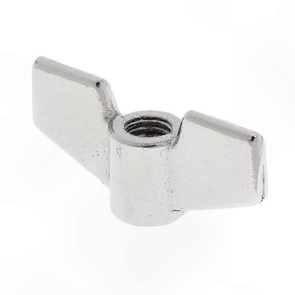 Silver and Black 8mm Threaded Cymbal Wing Nuts for Drum Stands