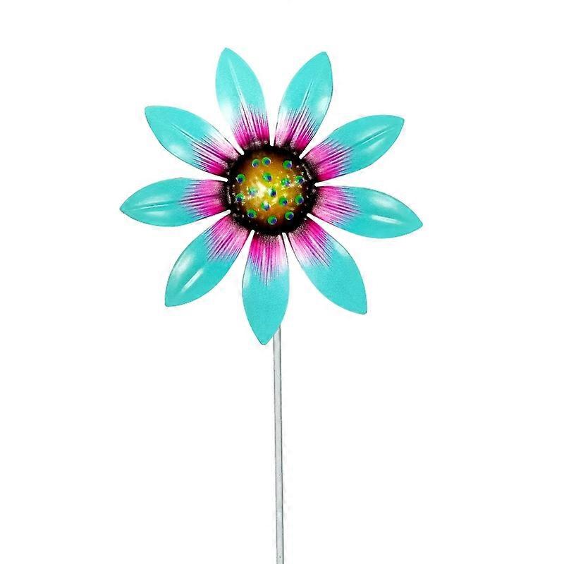 Garden Stake Decor Patio Yard Exquisite Sunflower Decor Landscape Anti Fading 53CA