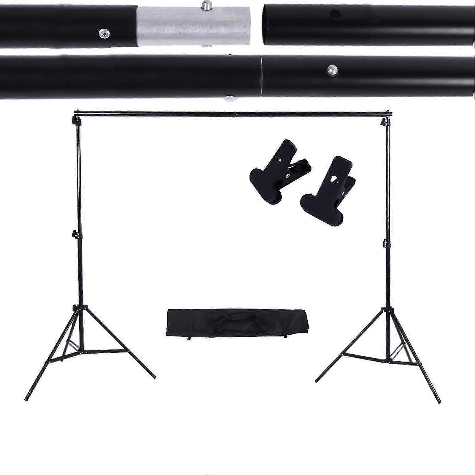 Adjustable Photo Backdrop Support Stand - 2 x 3m (6.6 x 9.8ft) Photography Stand for Backdrops & Displays