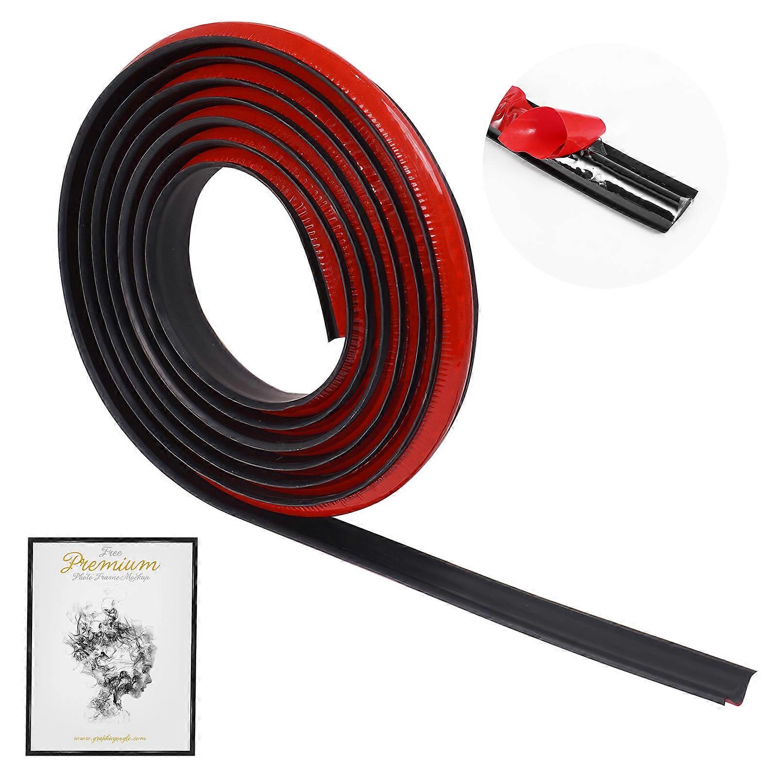 Self-Adhesive Decorative Edge Trim for Inner Corners, Black 6m