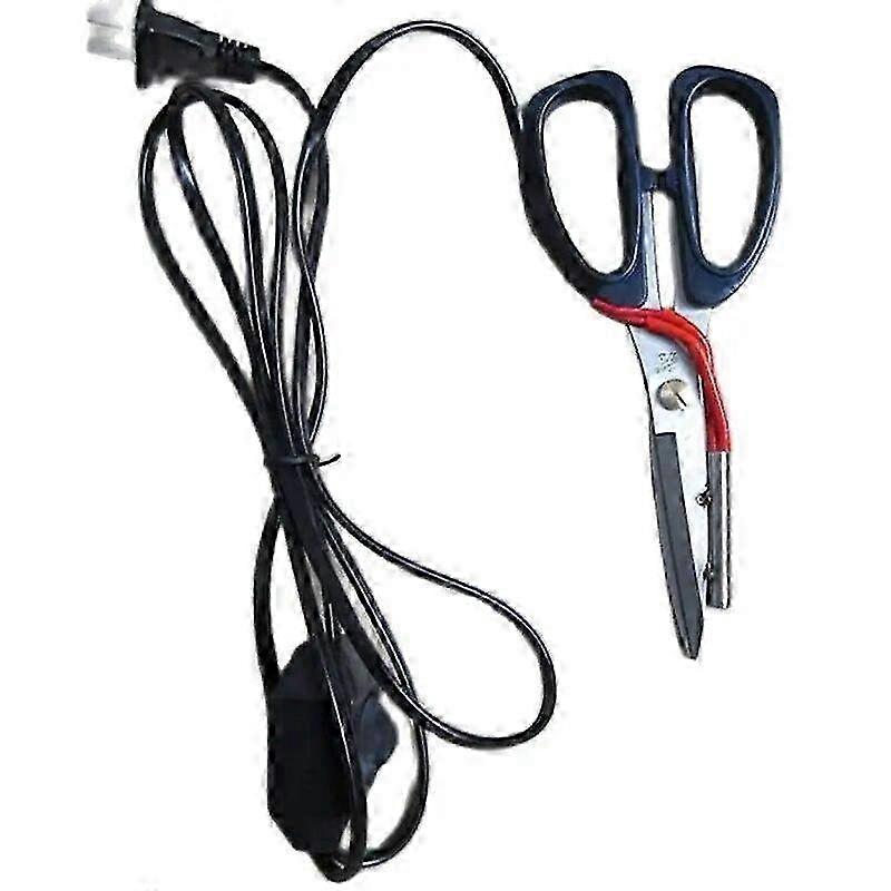 Electric Heating Scissors for Tailoring & Sewing - Power Hot Shears with LED Working Light for Precise Fabric Cutting & Crafting