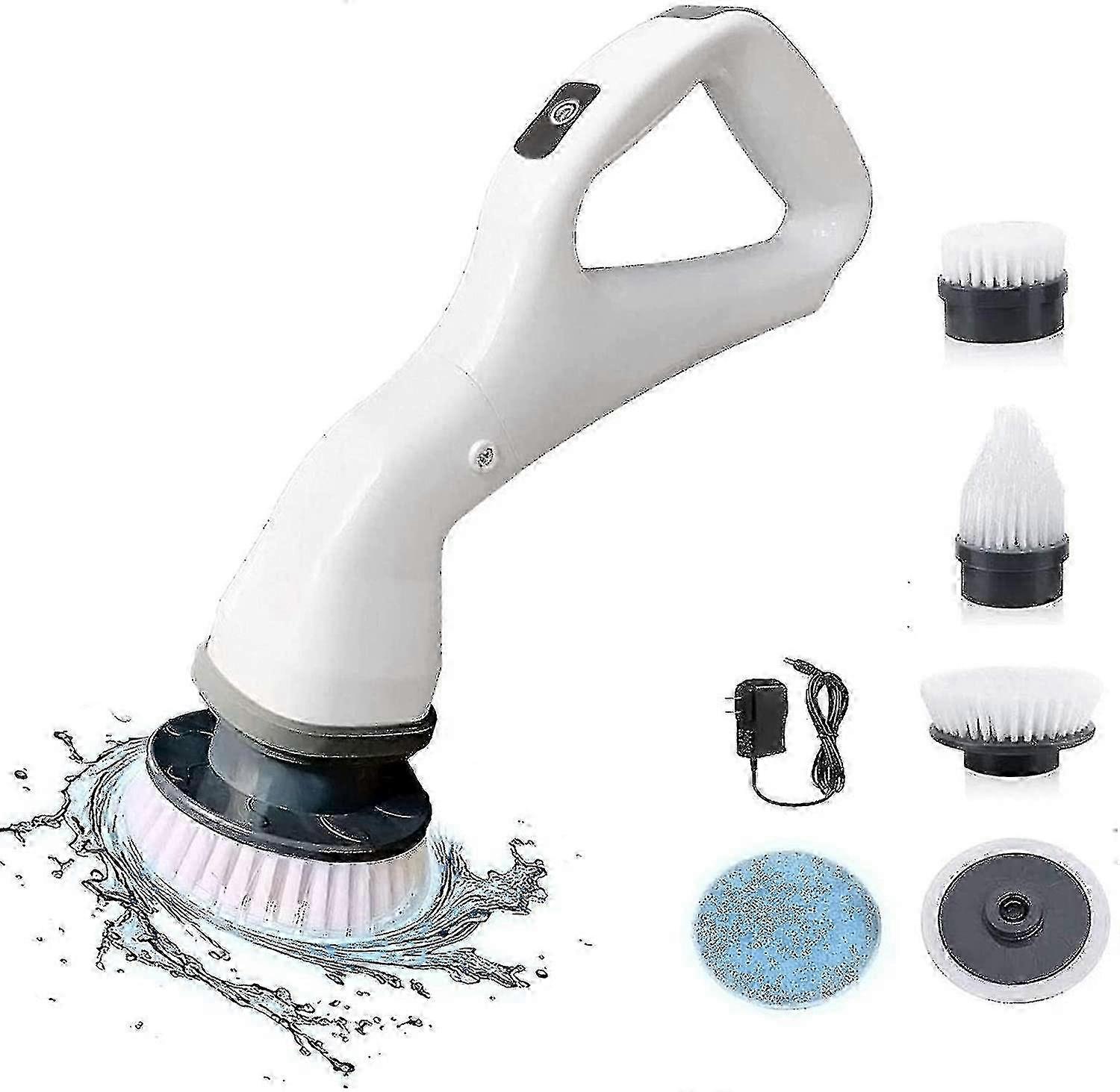 Electric Spin Scrubber Rechargeable, Scrubber With 4 Replaceable Cleaning Brush Heads 2025