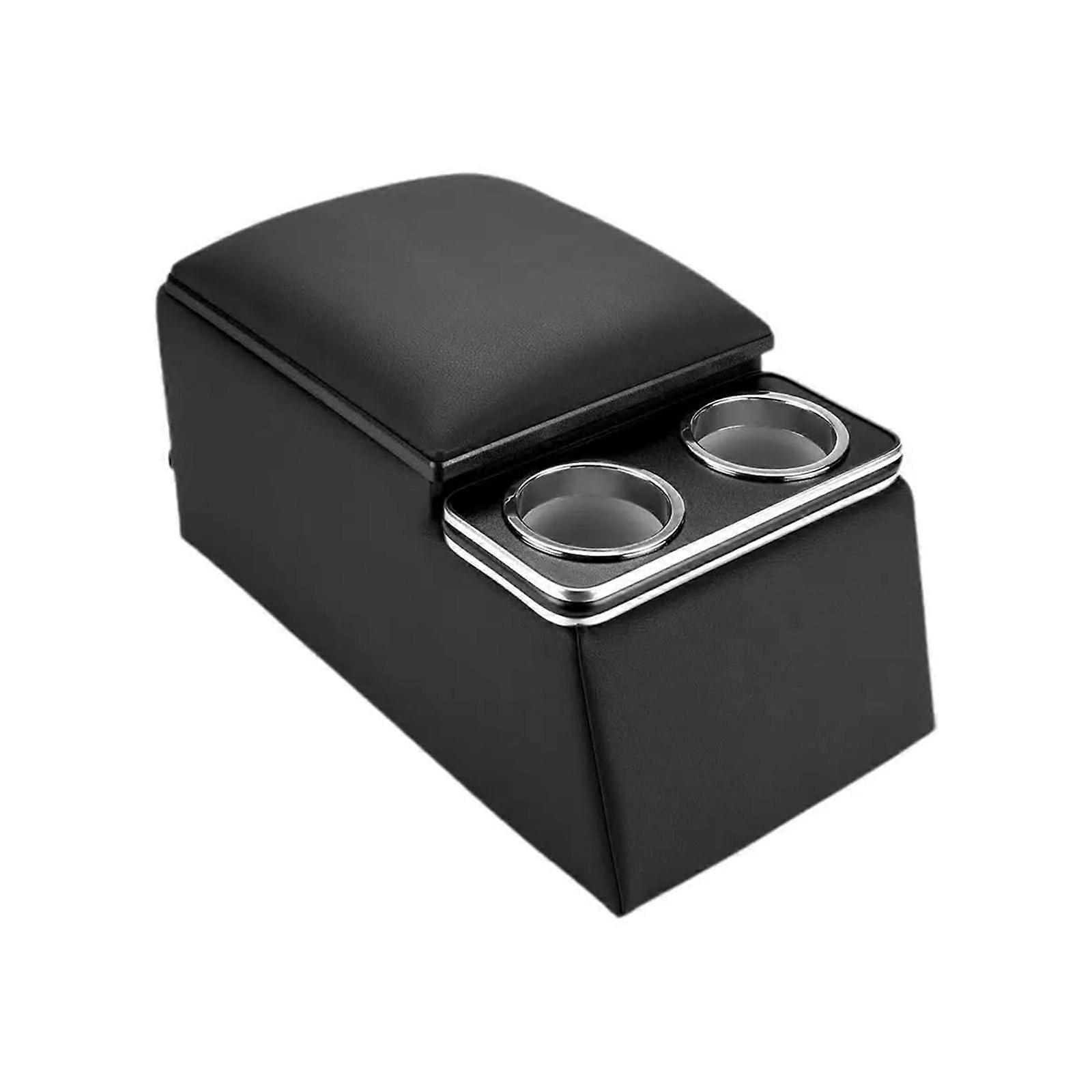 Armrest Storage Box Console Organiser Box Rear Seat Armrest Car Interior Storage Box for Back Seat Armrest with Cup Holder