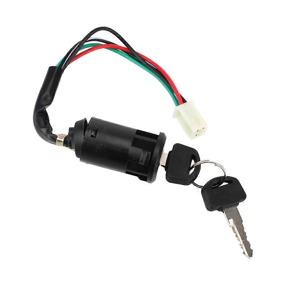 Motorcycle Switch Lock 50cc-250cc Ignition Key Start Switch with Wire for Suzuki ATV Universal Compatibility