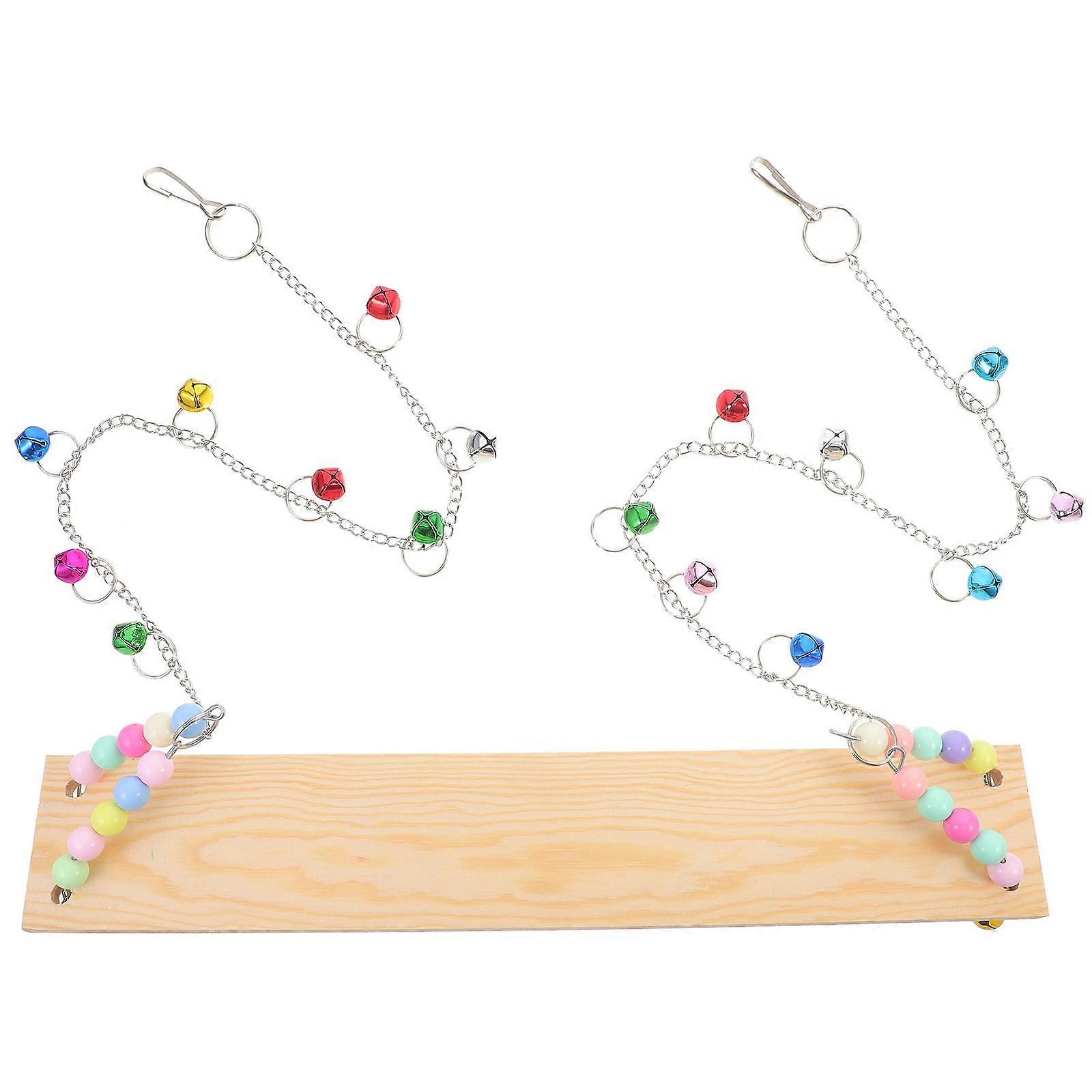 Wooden Chicken Swing Toy for Decor Safe and Sturdy 12.5 inches