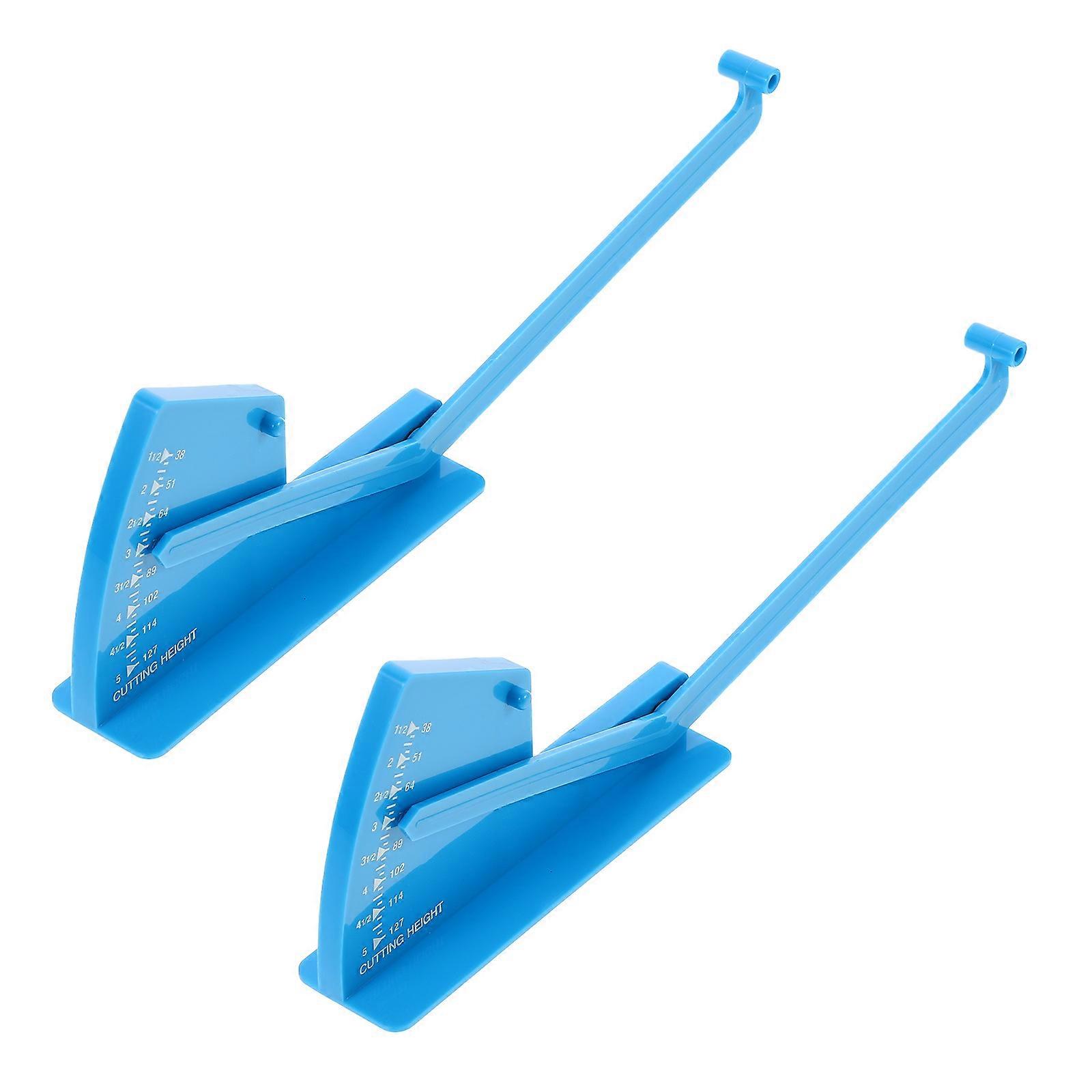 Mower Deck Measuring Ruler 2Pcs Essential For Lawn Care Precise Leveling Durable Construction 12.8×3.9×1.6in