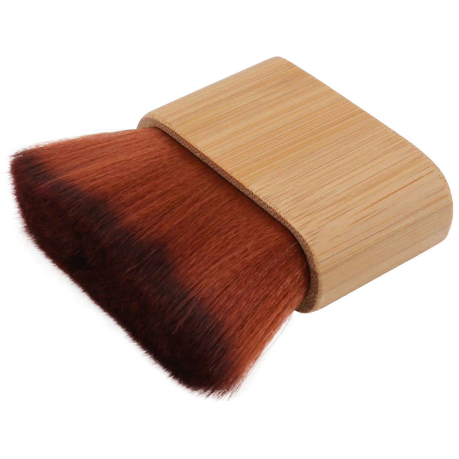 Brosse à cheveux synthétiques brun à usage domestique parfaite pour nettoyer les cheveux cassés et le maquillage 1 pc