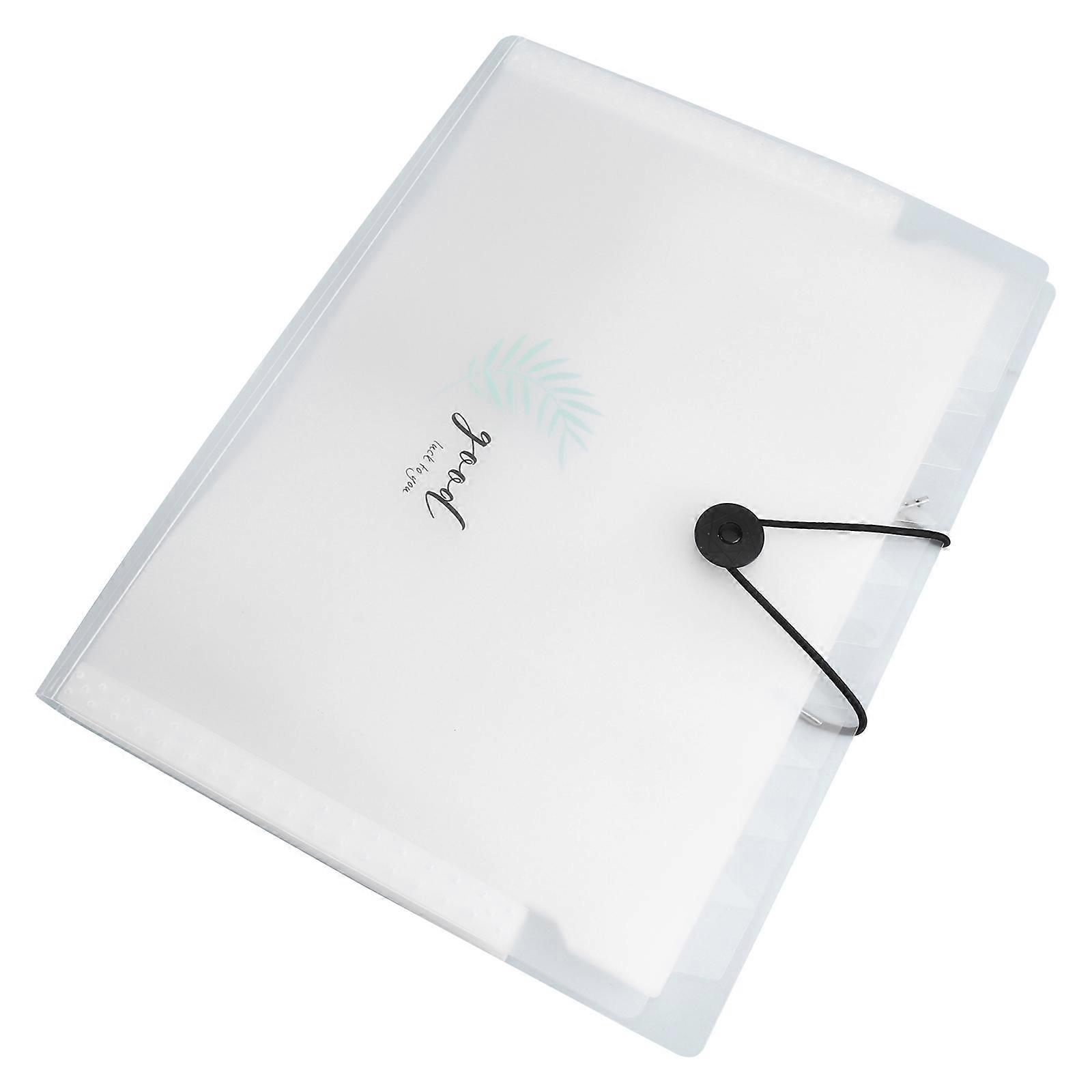 File Storage 1Pcs Large Capacity Document Folder For Business Travel Office Use In Waterproof White Plastic