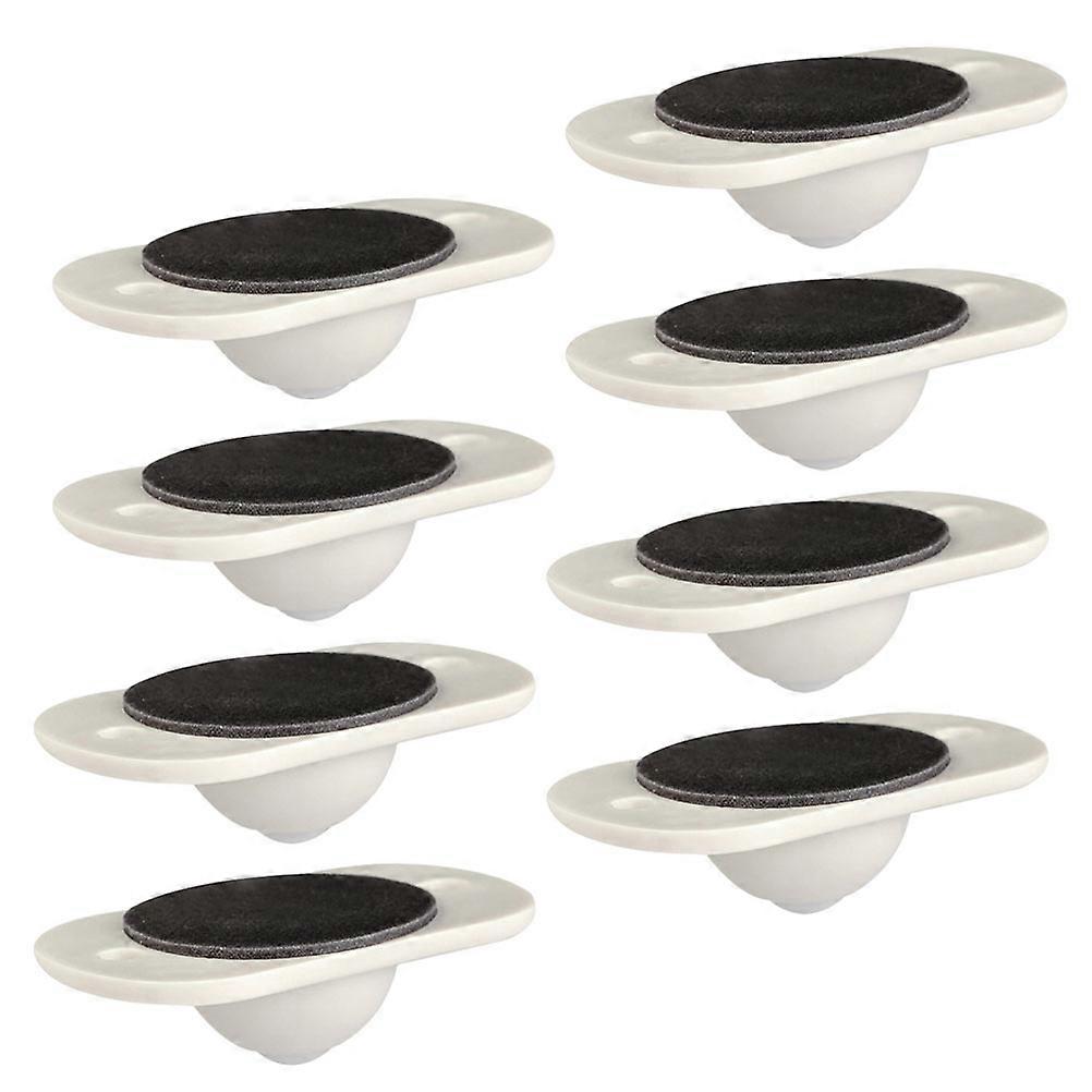 8Pcs Adhesive Wheels For Trash Can Simple Design 4.5X2.8CM Practical Usage
