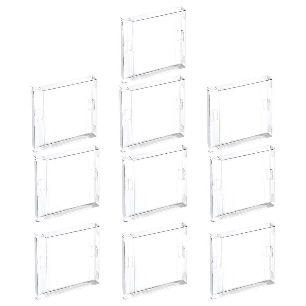 10pcs Transparent Lightweight Game Card Protectors Compact Storage for Trading Cards Portable Case Set