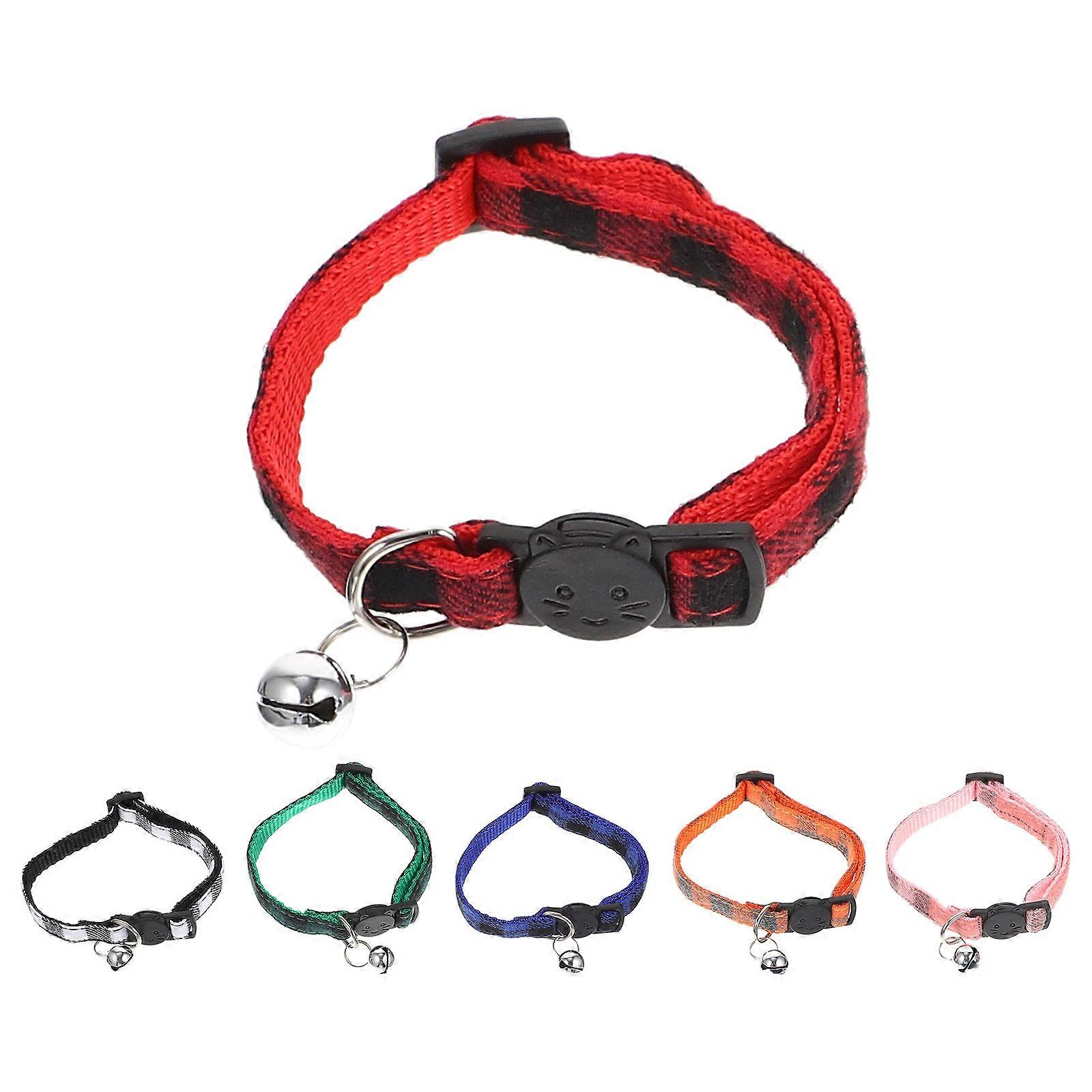 Breakaway Cat Collars With Bell Ideal For Pet Owners Mixed Style Daily Life Use 6Pcs