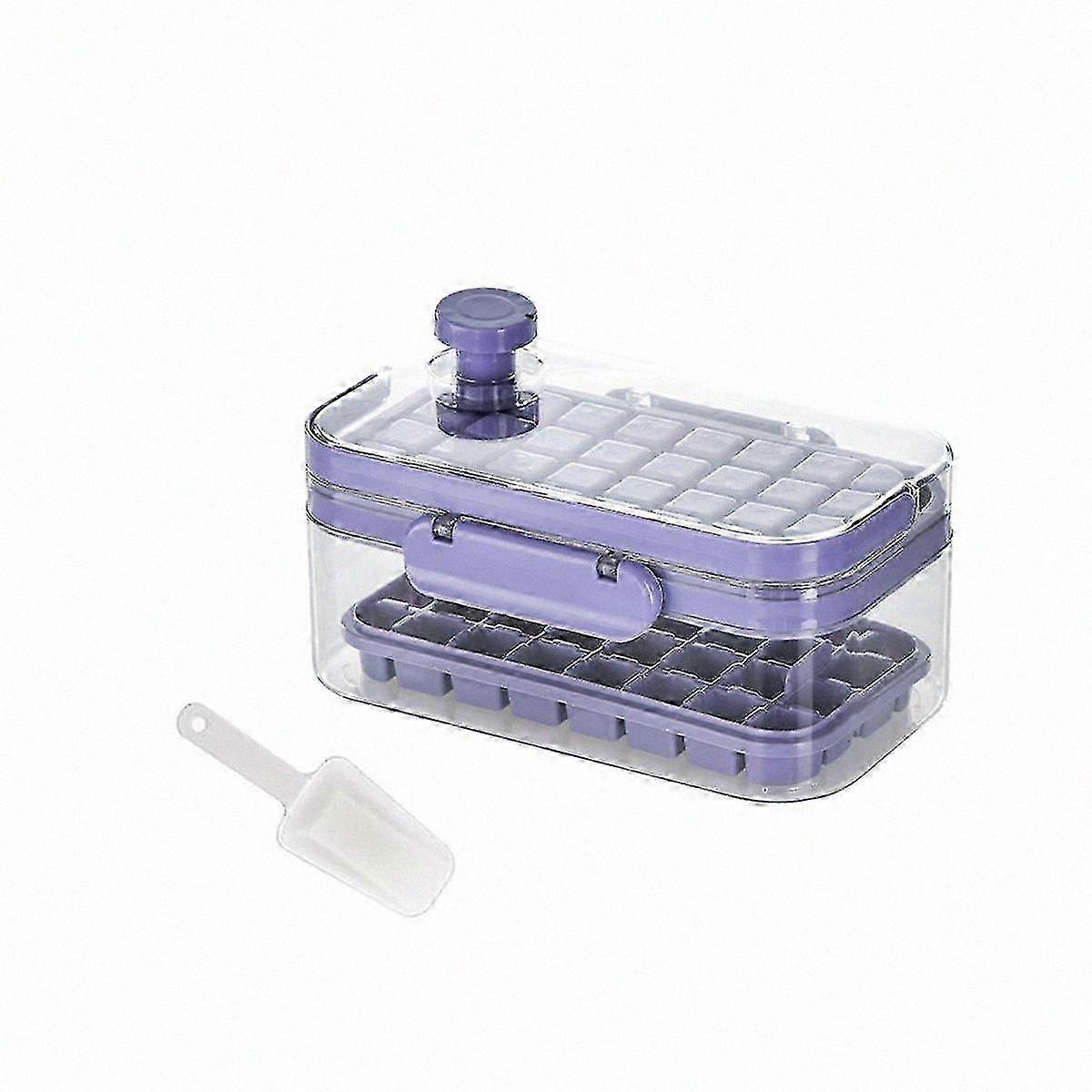 Ice Tray Pressed Ice Storage Box Freezer Square Ice Cube Mold