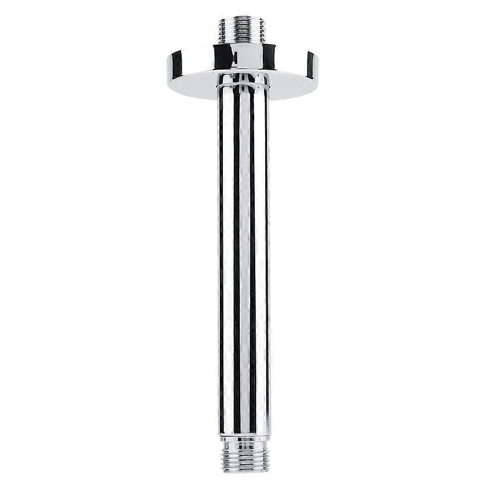 Ceiling Mounted Shower Arm Extension, G 1/2 Stainless Steel Shower Pipe Extension (ChromePlated) (15 cm/6 in) Shower Arm 15cm/6in