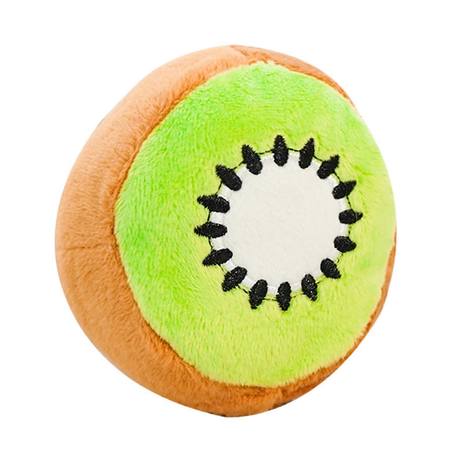 Dog Chew Toy for Aggressive Chewers, Squeaky Interactive Kiwi Design for Mental Stimulation