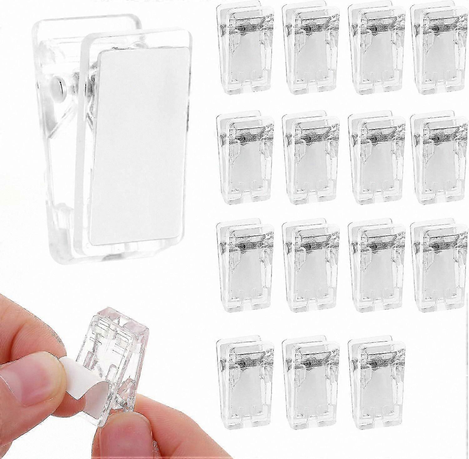 15-Pack Self-Adhesive Wall Clips for Tapestry and Poster Hanging
