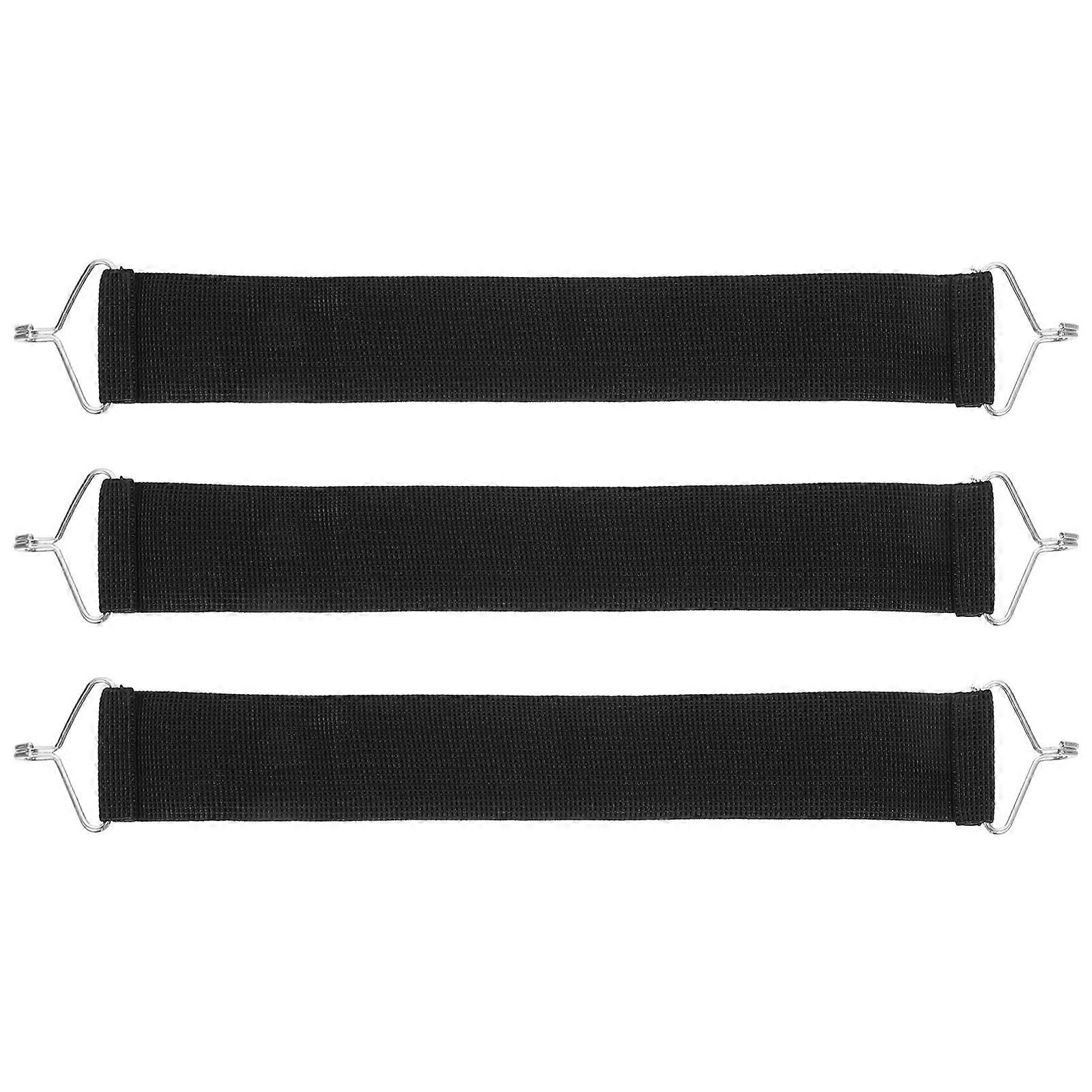 3pcs Heavy-duty Lounge Chair Reinforcement Straps Durable Elastic Bands With Hooks Anti-break Elastic Tie Lounge Repair Belt