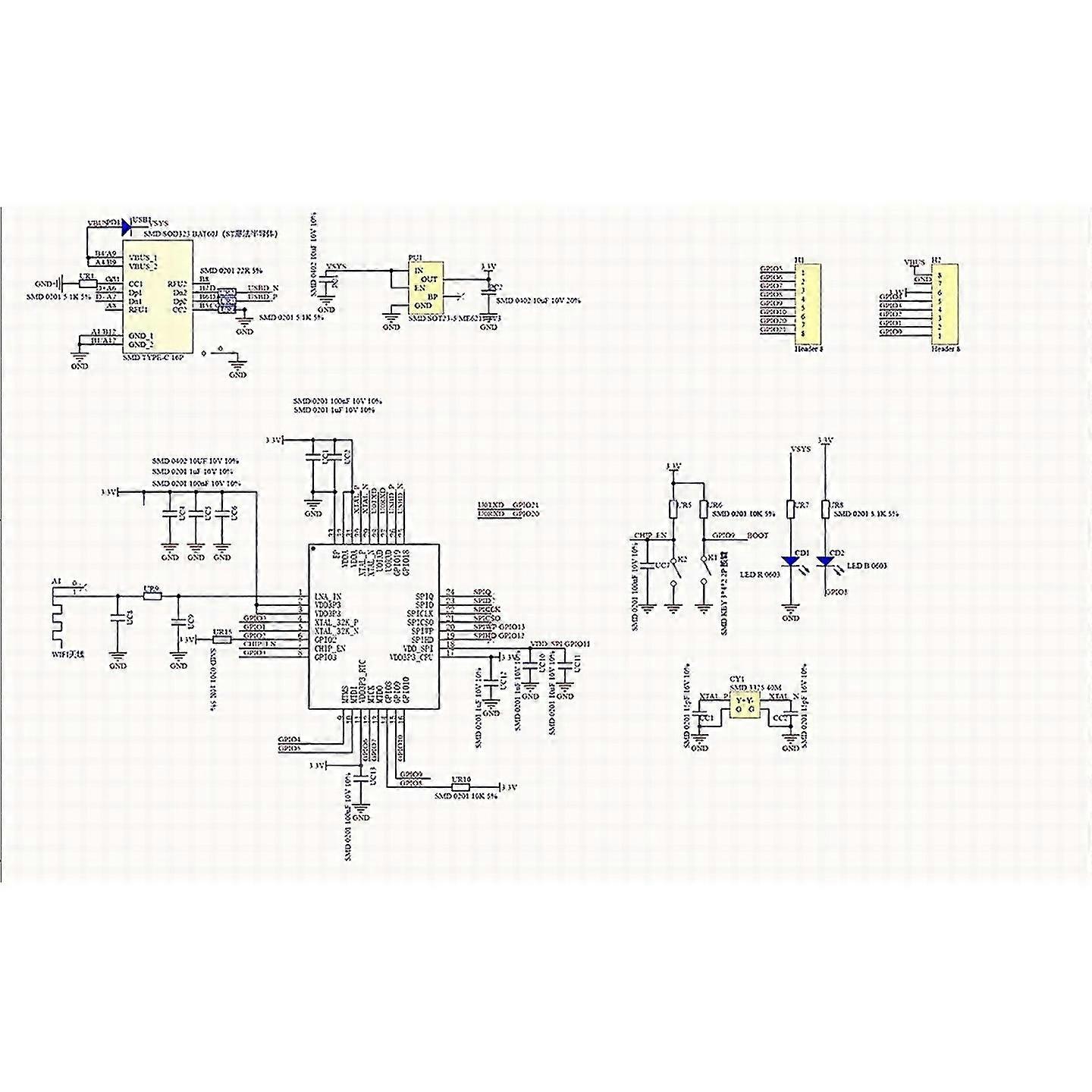 For esp32c3 supermini v2 plus development board