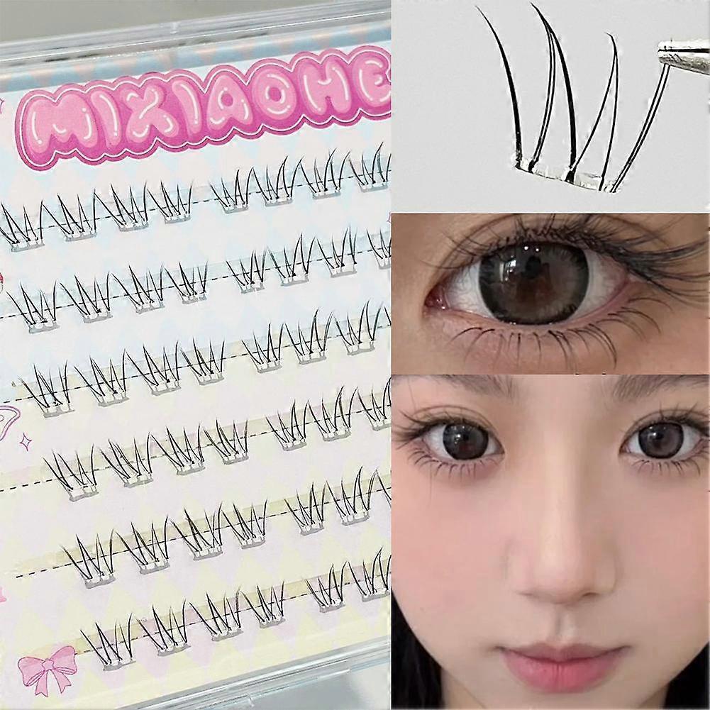 Natural Single Cluster Glue Lower Distinct and Delicate Eyelashes