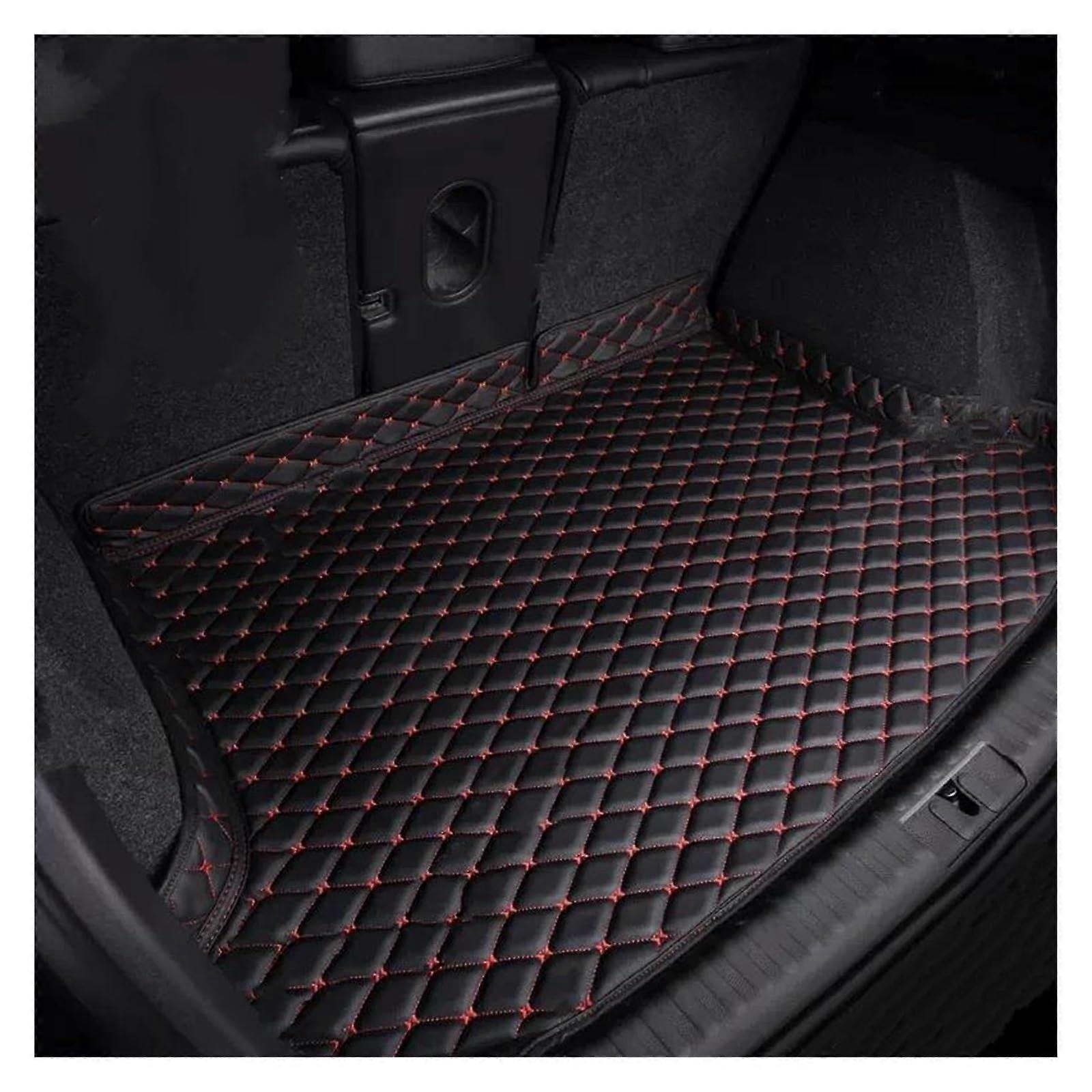 Skoda Kodiaq 5Seater Boot Mat for 2019 Models Car Trunk Liner Protective Mat Accessories (BlackRed)