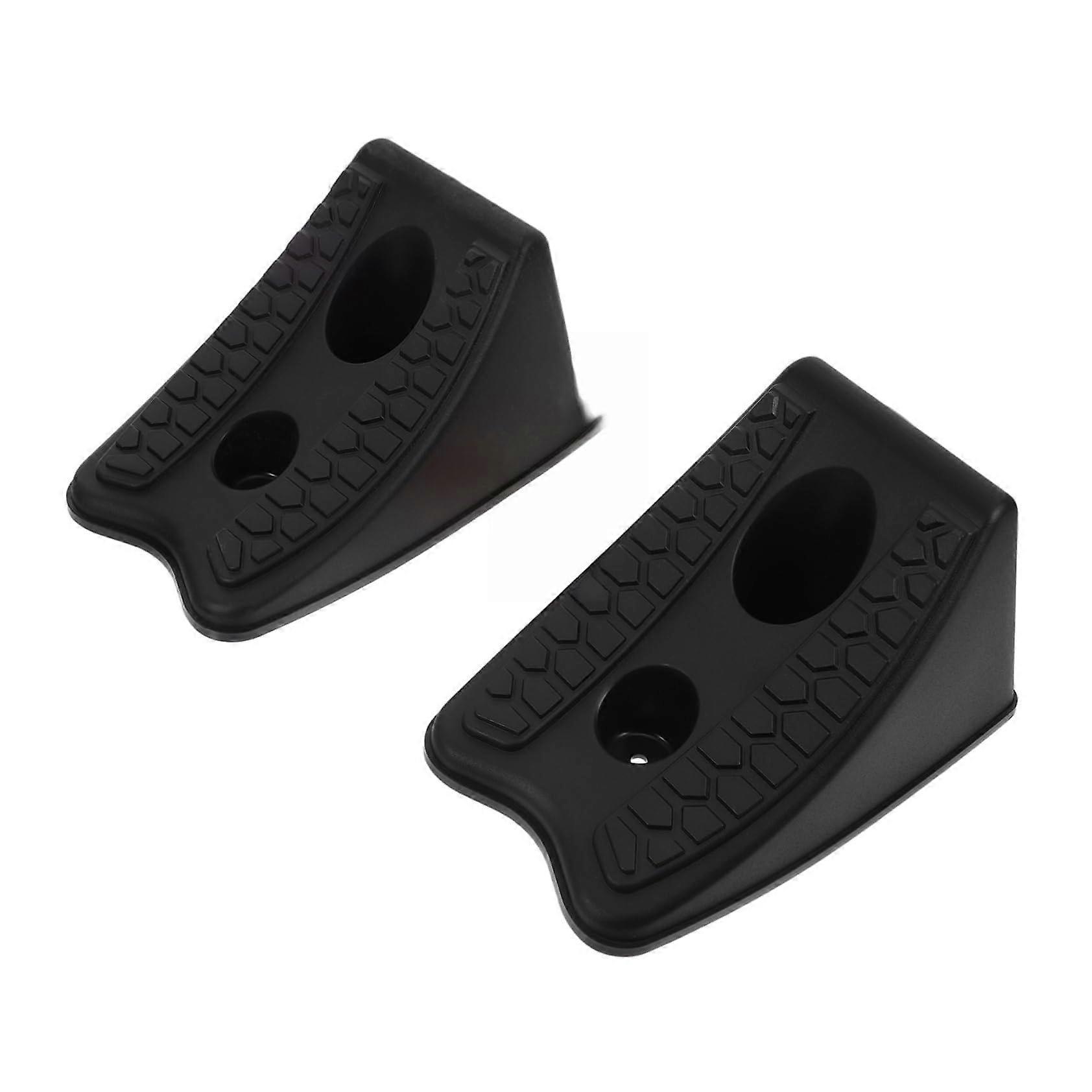 Set of 2 Car Tyre Stop Block, Vehicle Wedge, Trailer Ramps, Wheel Chocks