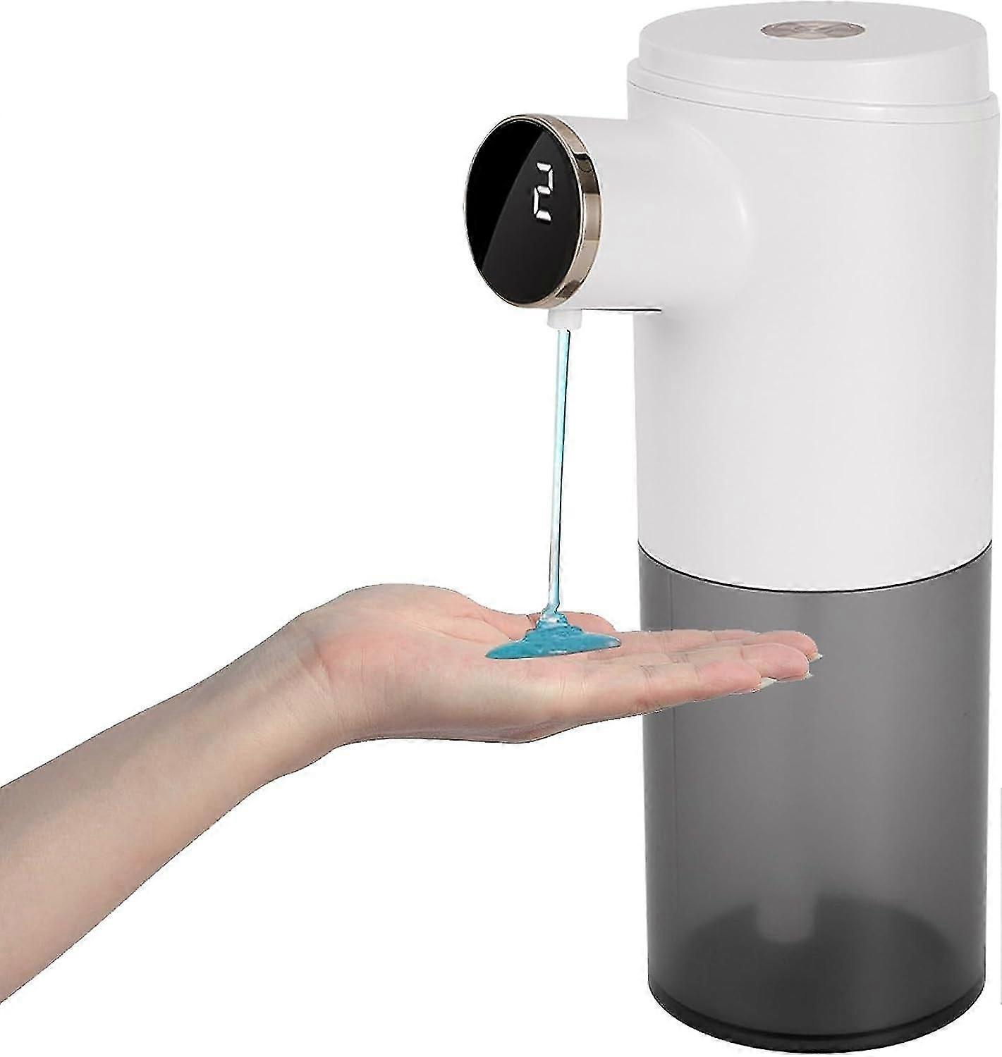 Automatic Soap Dispenser,300 Ml Rechargeable Non-touch Gel Soap Dispenser With 3 Adjustable,suitable For Bathrooms,kitchens,offices,hotels,school - Wh