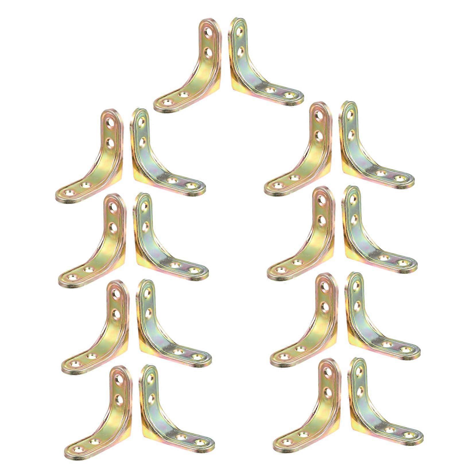 20Pcs Corner Brace Bracket Joint Fasteners Angle Support for Furniture Heavy Duty Brackets for Reinforcing Right Angle Joints for DIY Projects