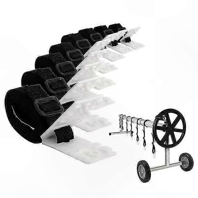 Solar Pool Cover Repair Kit with Nylon Strap, Cord Plate, and Buckle for Swimming Pools