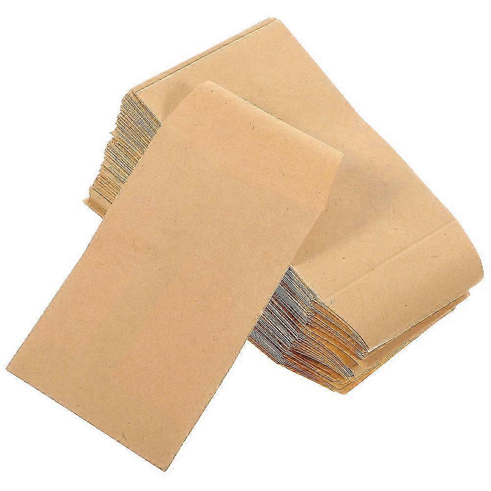 Coin Envelopes Household Small Kraft Paper Envelopes Self-Adhesive Seal Small Size 50 Pieces