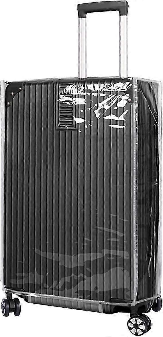 غطاء أمتعة شفاف ، غطاء حقيبة سفر ، غطاء أمتعة PVC ، غطاء صندوق الأمتعة ، مقاوم للغبار قابل للغسل ومقاوم للخدش وقابل لإعادة الاستخدام ، 18 بوصة ، 1 قطعة 