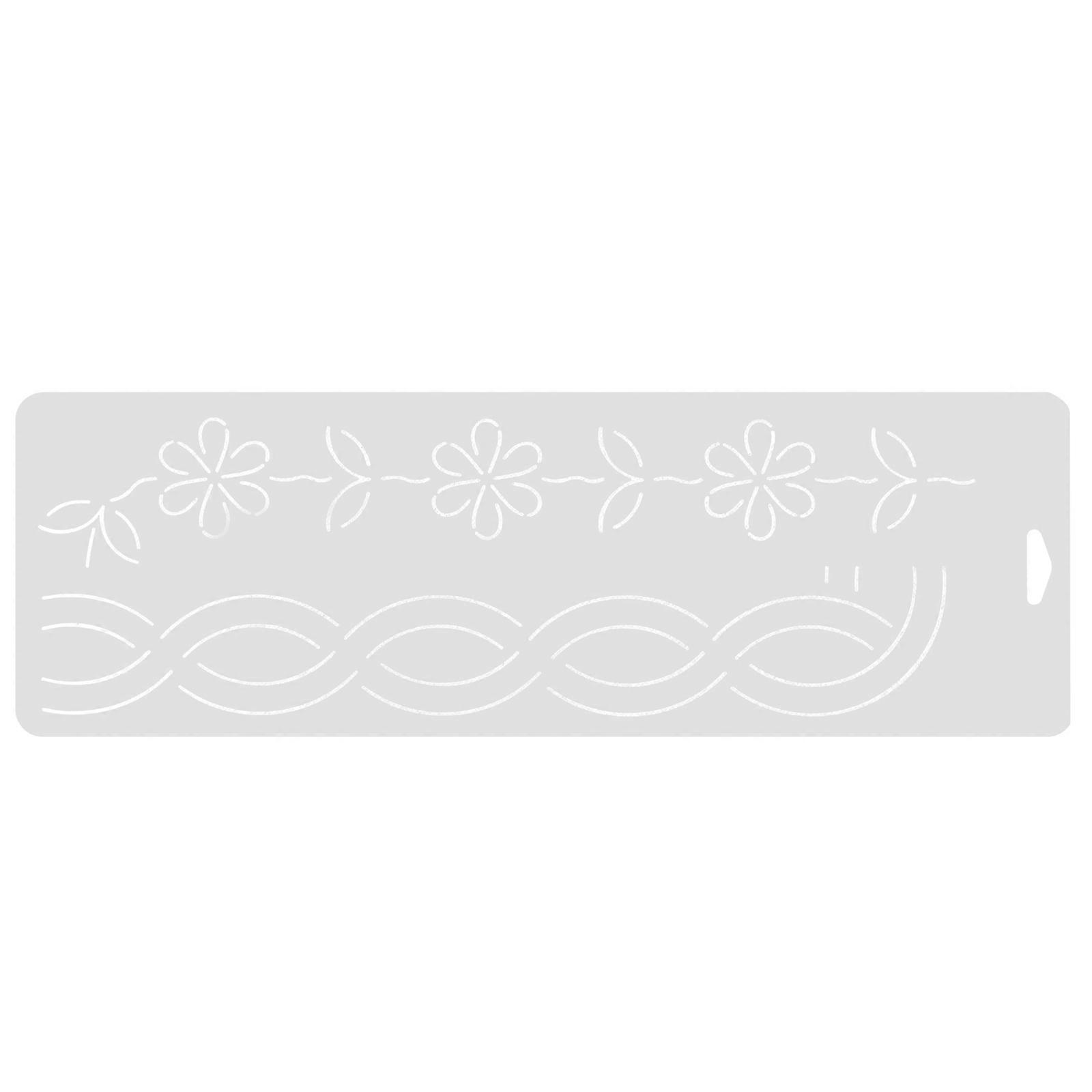 Quilting Design Tool Sewing Ruler for Machine Quilting White Pp Material for Diy Tools 1Pc