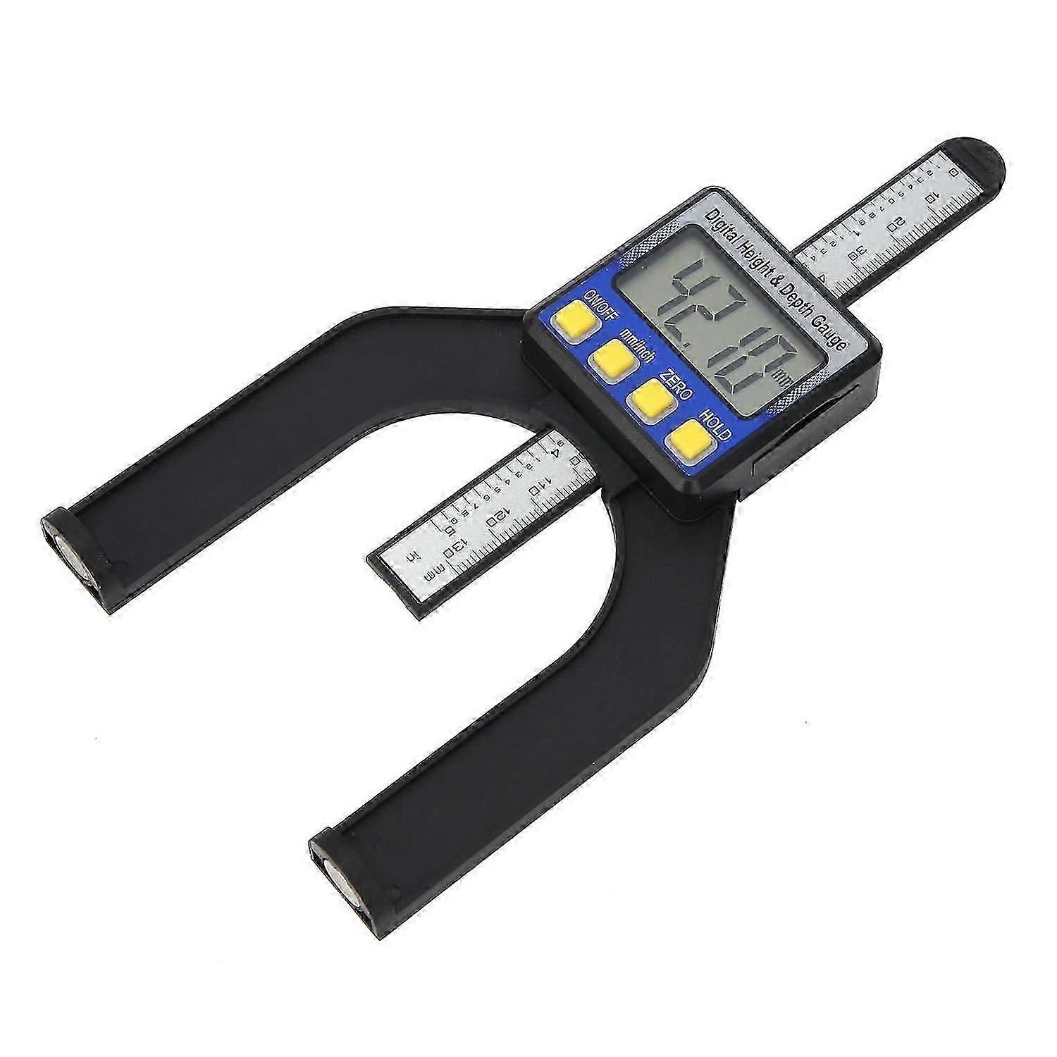 Depth Gauge, Durable Magnetic Depth Gauge, for Woodworking Measurement