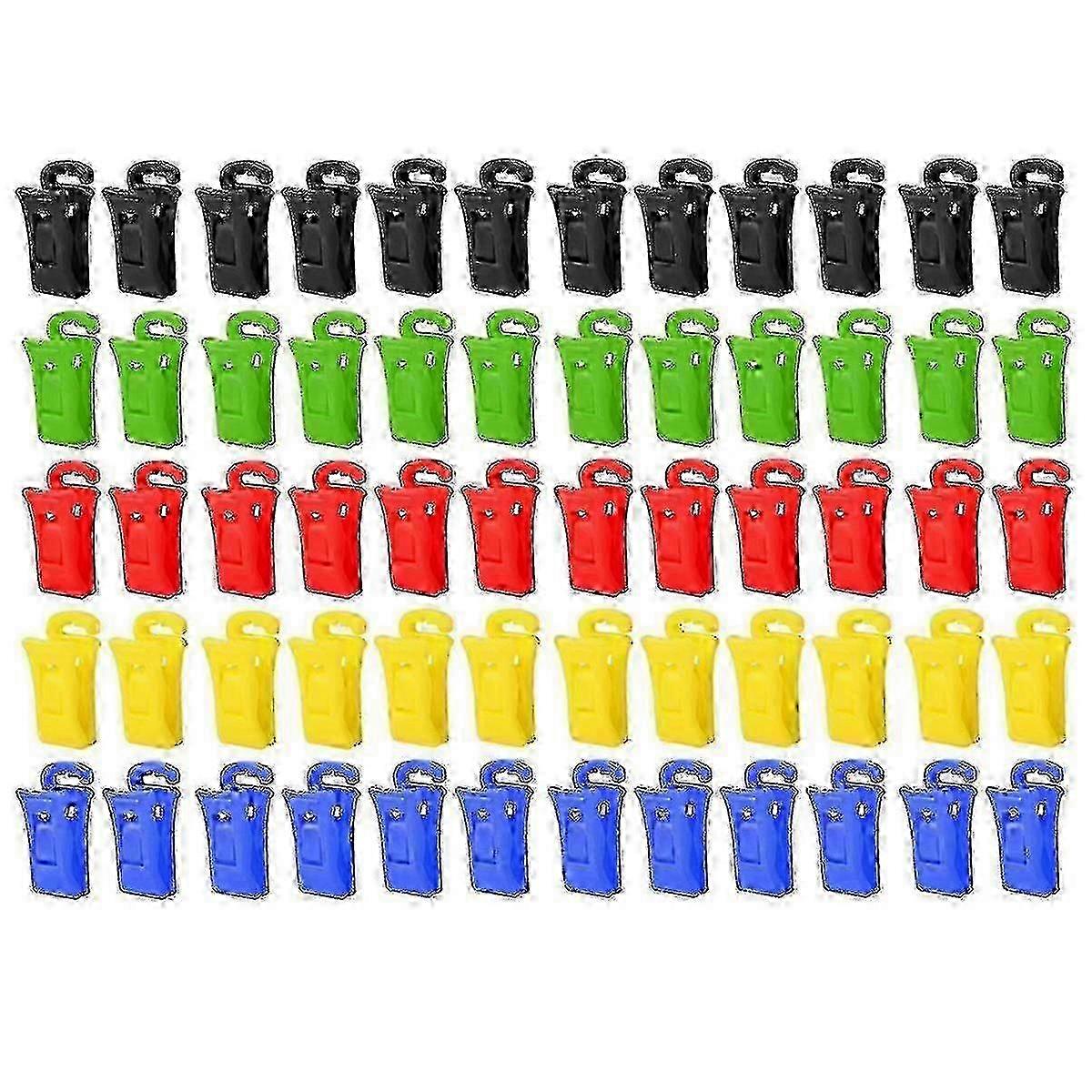 60 Sock Clips with Hooks for Washing Machine & Dryer - Prevent Lost Socks, Durable Laundry Clips by Jnnjv