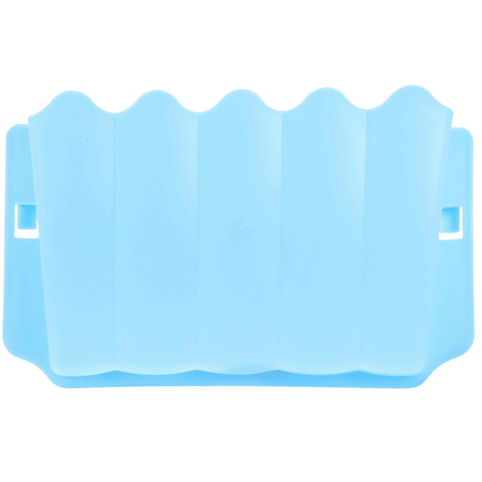 Rabbit Feeder Blue Plastic Bite-Proof Design Rabbit Bowl for Pet Use