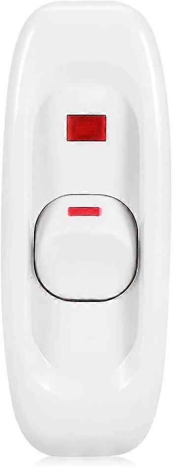 Lamp Switch, AC 250V 10A Inline on/Off Table Desk Table Lamp Cord Cable Switch with Indicator Light