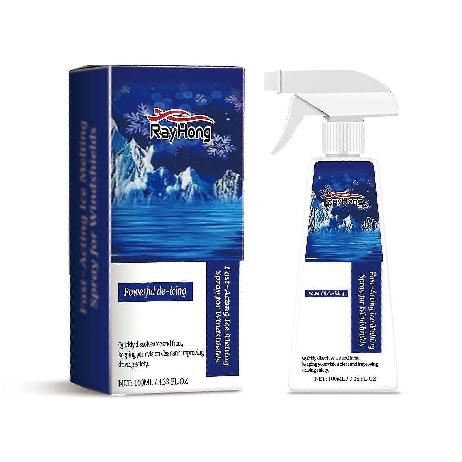 Rayhong windshield deicing spray, car windshield window defrosting, snow removal, deicing spray