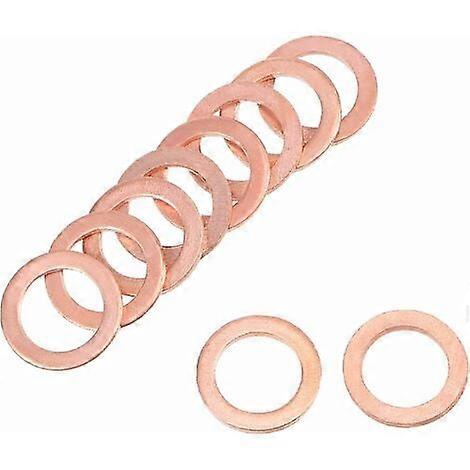 50Pcs 8mmx12mmx1mm Flat Washer Copper Screw Bolt